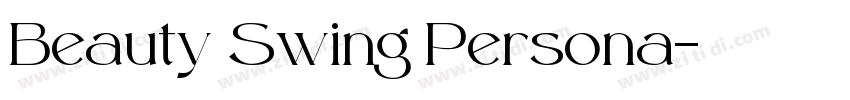 Beauty Swing Persona字体转换